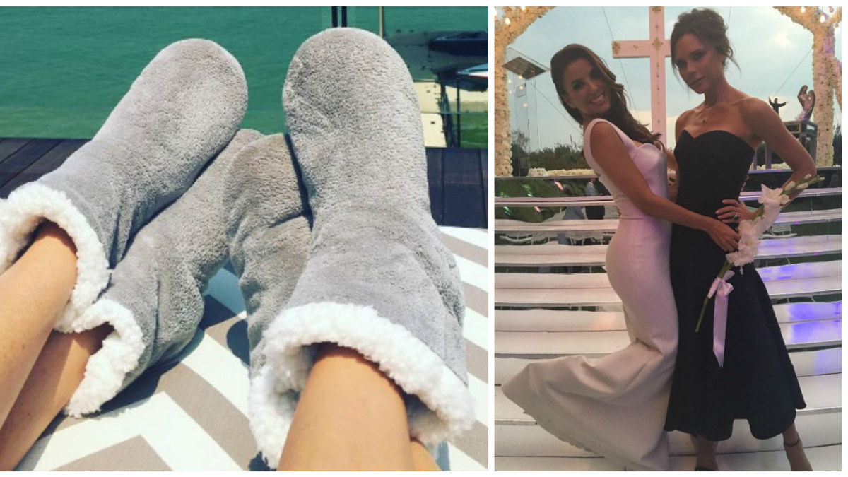Eva Longoria privertė Victorią Beckham apsiauti jos nekenčiamus „uggsus“ / „Instagram“ nuotr.