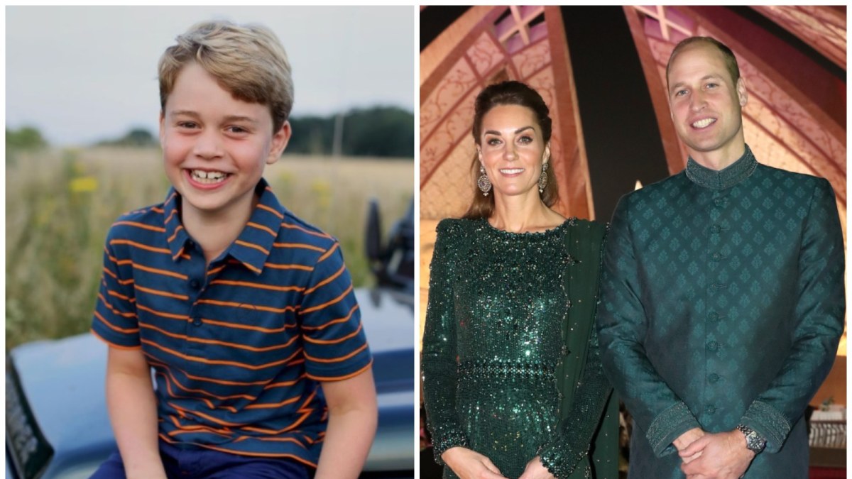 Princas George'as ir jo tėvai Kembridžo hercogai  / Scanpix ir  Instagram nuotr.