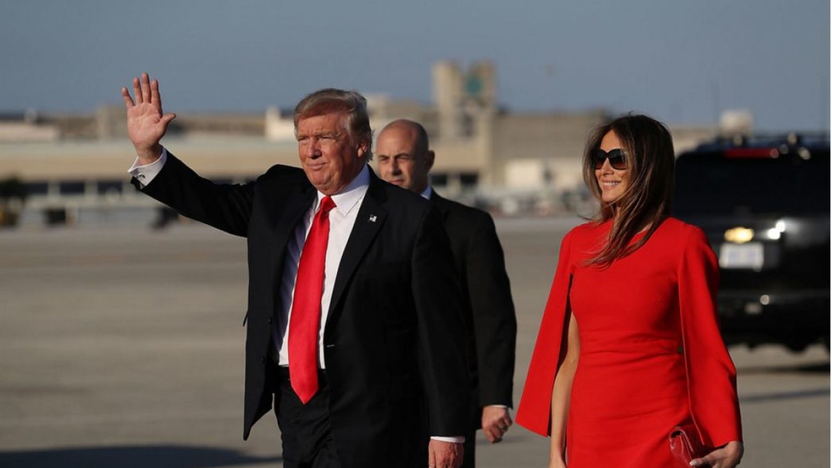Donaldas Trumpas su žmona Melania / ViDA nuotr.