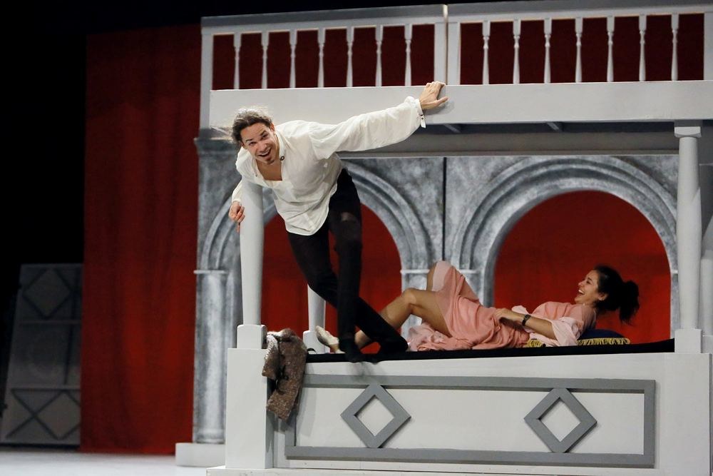Scena iš spektaklio „Romeo ir Džiuljeta“ / Klaipėdos valstybinio muzikinio teatro nuotr.