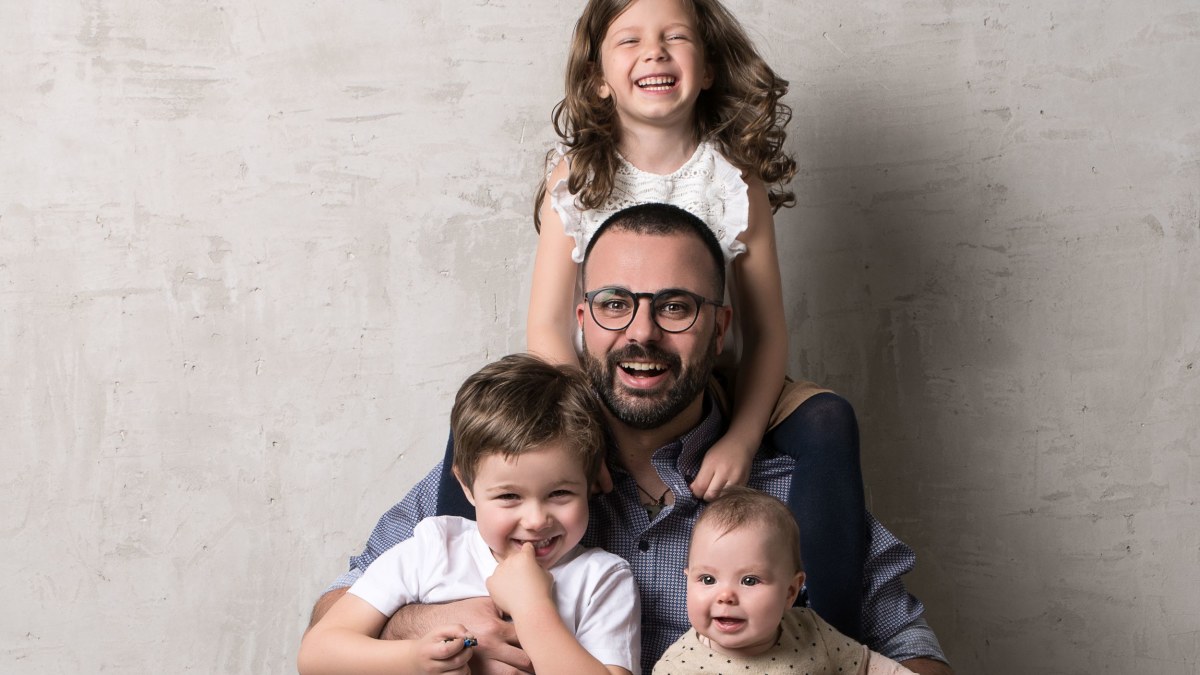 Gian Luca Demarco su vaikais/Dariaus Kučio nuotr.