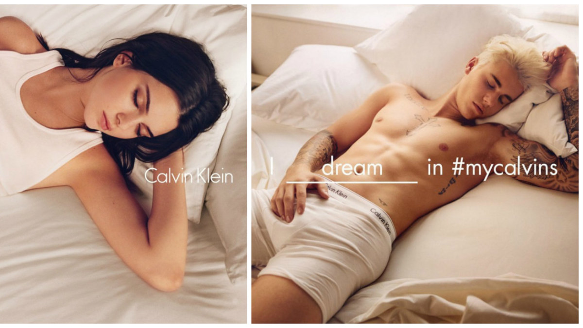 Kendall Jenner ir Justinas Bieberis „Calvin Klein“ reklamoje / „Calvin Klein“/Tyrone Lebon nuotr.
