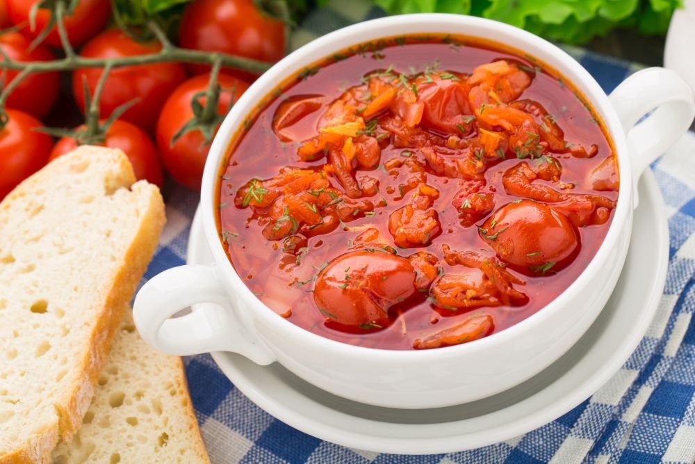 Pomidorų sriuba / Fotolia nuotr.