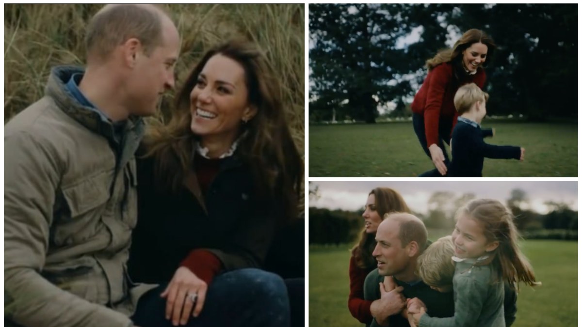 Princas Williamas, Kate Middleton su vaikais / Stop kadras