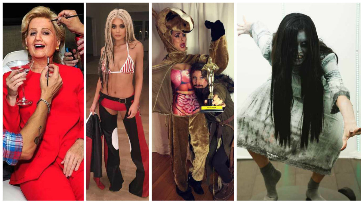 Originaliausi Helovino kostiumai: Katy Perry persirengė Hillary Clinton, Kylie Jenner įkūnijo Christiną Aguilerą, Nina Dobrev su drauge atkūrė sceną iš „Hju Glaso legendos“,  o „Victoria's Secret“ angelas Sara Sampaio virto Samara iš siaubo filmo „Skambutis“ / „Instagram“ nuotr.