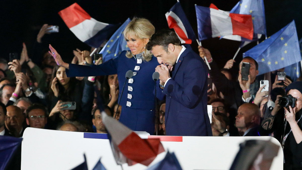 Emmanuelis Macronas ir Brigitte Macron / Getty nuotrauka