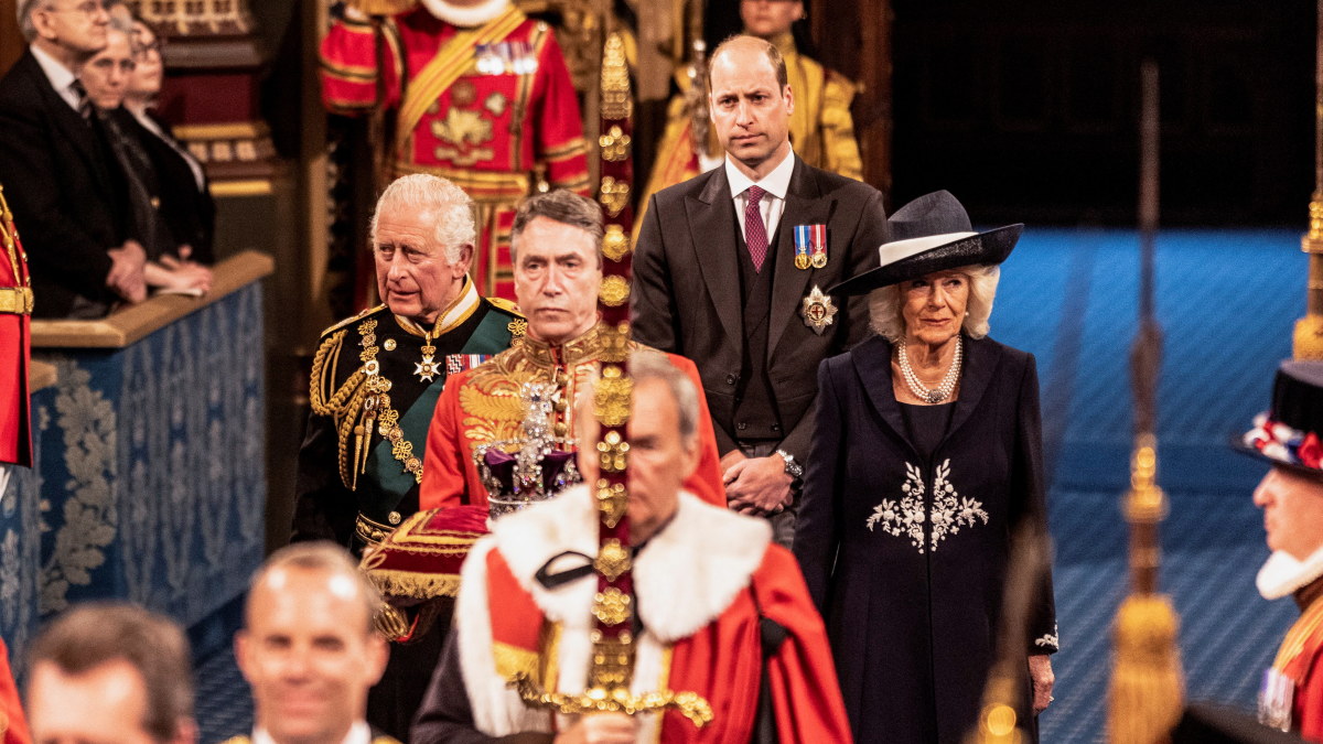 Karališkoji šeima Jungtinės Karalystės parlamento sesijos atidarymo ceremonijoje / Scanpix nuotr.