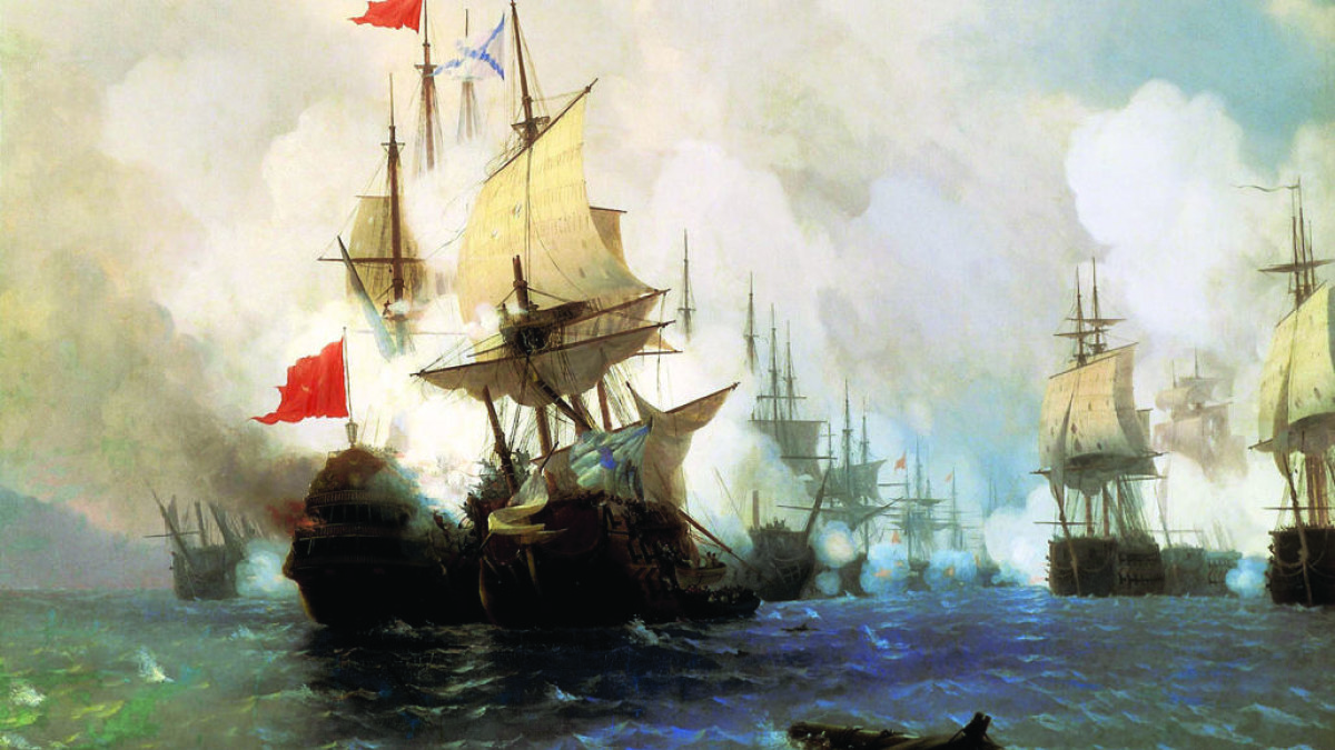 Jūrų mūšis Chijo sąsiauryje. 1848 / Vida Press nuotr.
