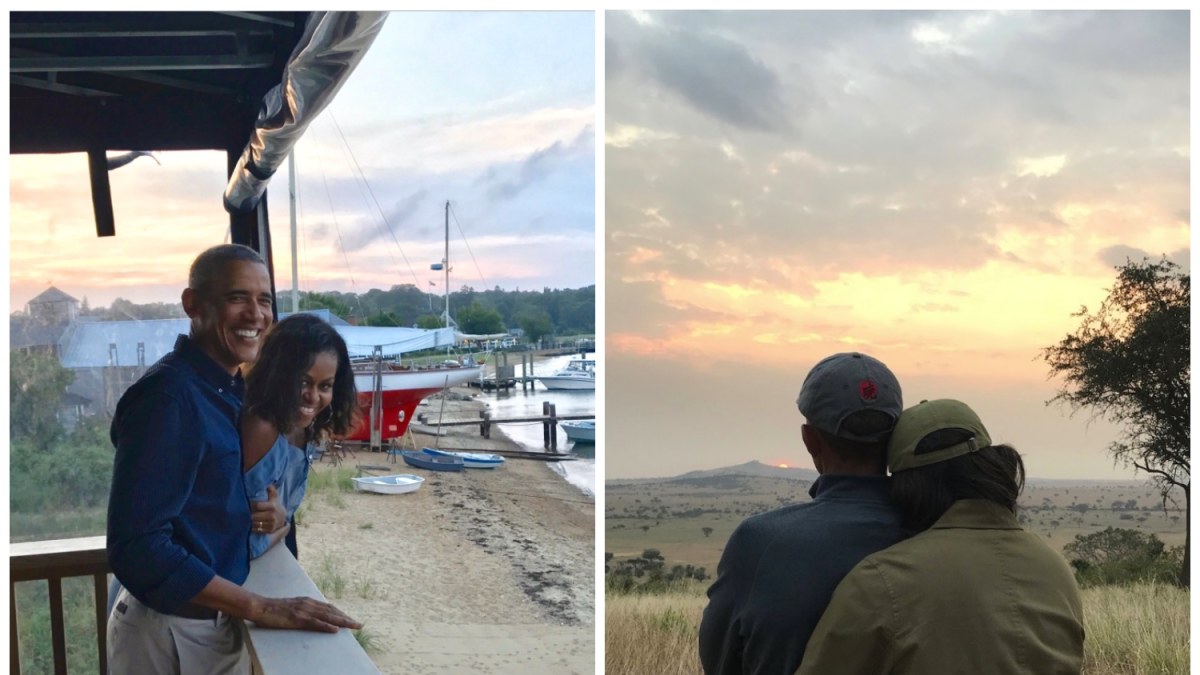 Michelle ir Barackas Obamos/„Twitter“ nuotr.