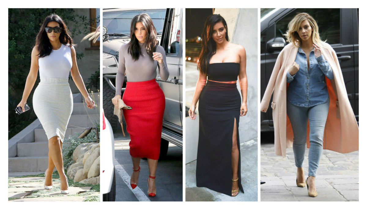 Kim Kardashian stilius / AOP ir „Scanpix“ nuotr.