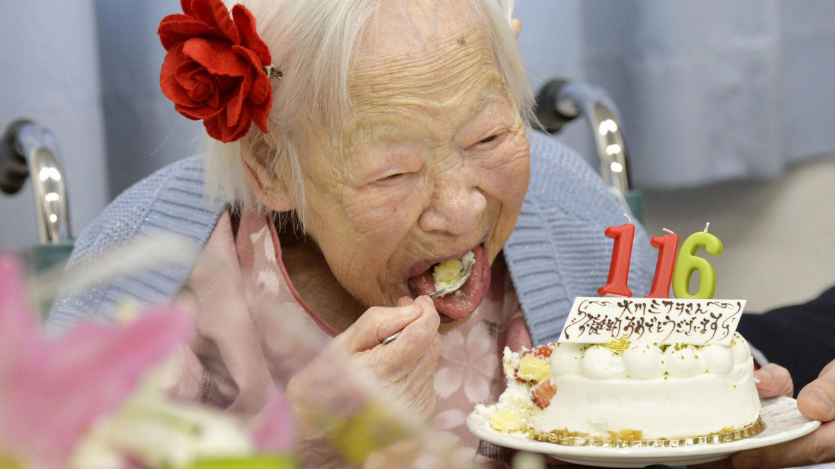 Misao Okawa – seniausias žmogus pasaulyje / „Reuters“/„Scanpix“ nuotr.