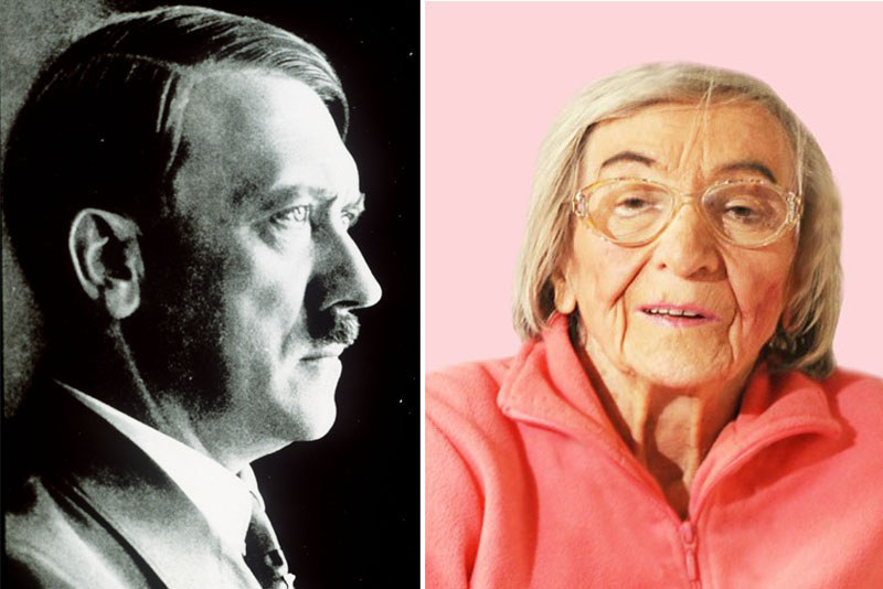 Kairėje: Hitleris, dešinėje: Margot Wölk. / „Scanpix“ nuotr.