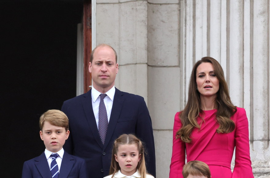 Princas Williamas ir Kate Middleton su vaikais / Scanpix nuotr.
