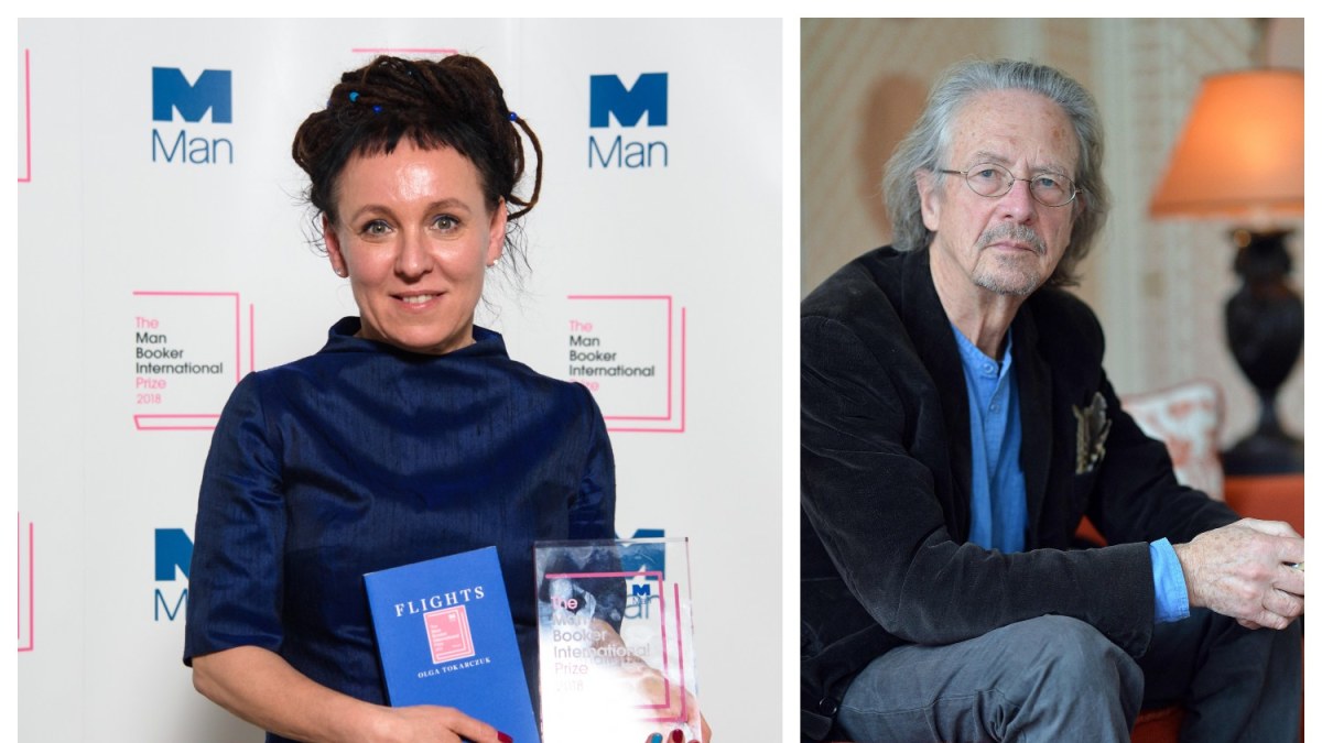 Nobelio literatūros premijos laureatai: Olga Tokarczuk ir Peteris Handke / „Scanpix“ nuotr.