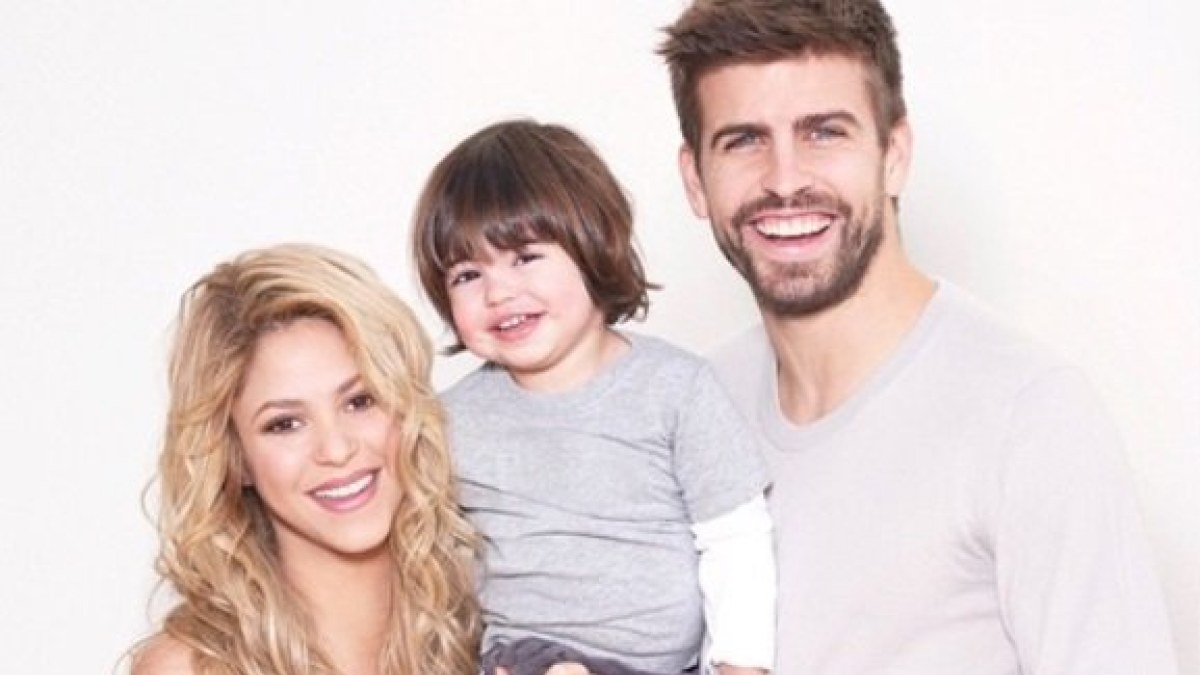 Shakira ir Gerardas Pique su sūnumi Milanu / „Instagram“ nuotr.