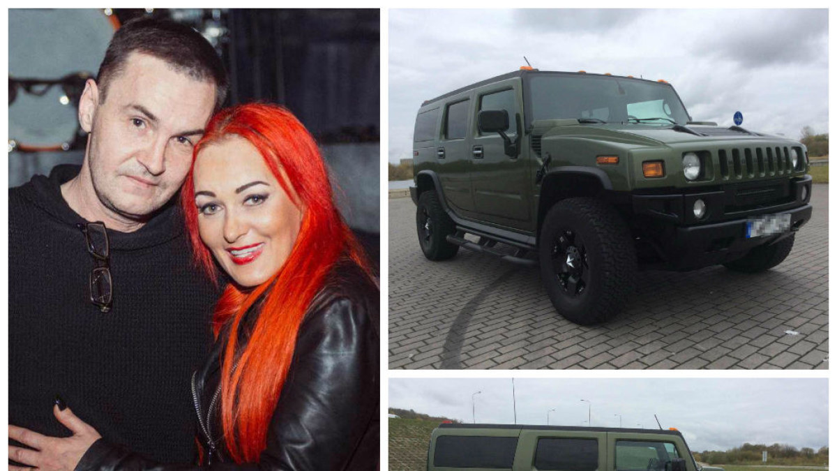 Džordana Butkutė ir Elegijus Strasevičiaus parduoda „Hummer“ visureigį / Ryčio Šeškaičio ir Autoplius.lt nuotr.
