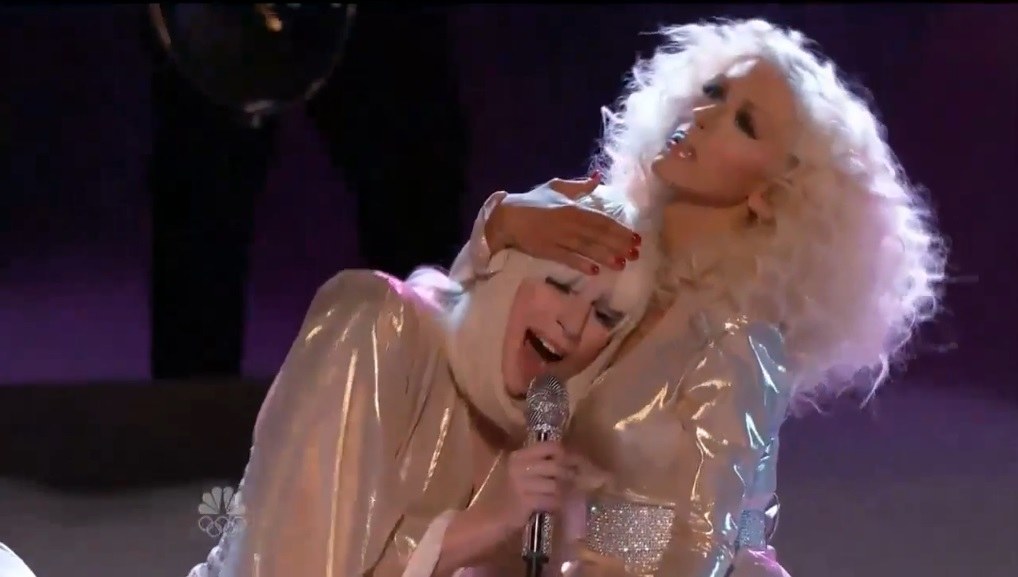Lady Gaga ir Christina Aguilera / Kadras iš „Youtube“