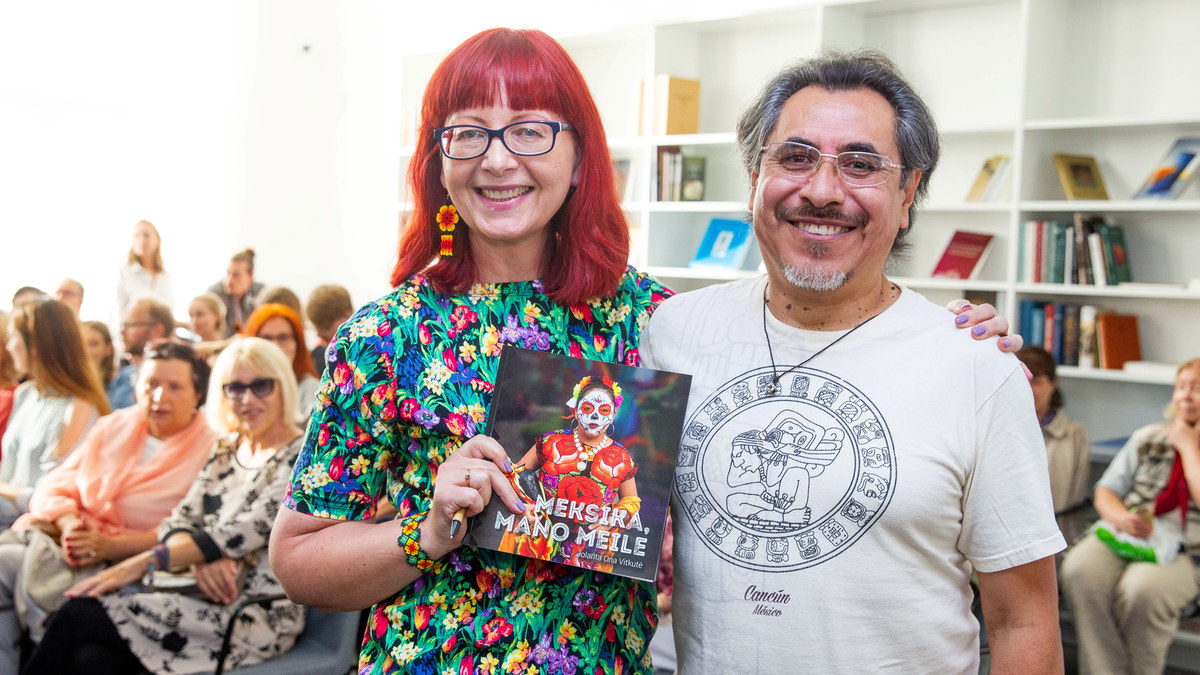Jolanta Ona Vitkutė pristatė knygą „Meksika, mano meile“ / Irmanto Gelūno nuotr.