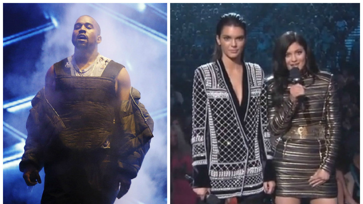 Kanye Westas, Kendall Jenner ir Kylie Jenner / „Scanpix“ nuotr.